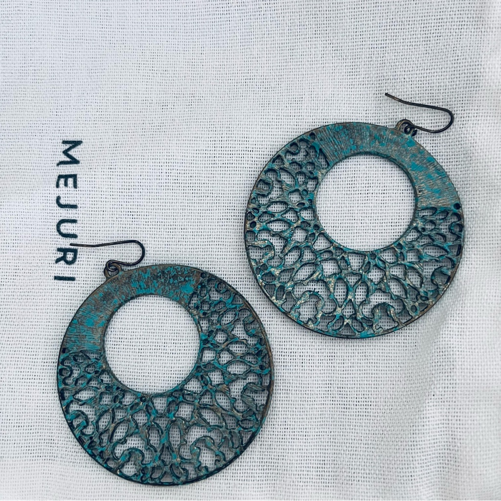 Rustic Brass Hoops